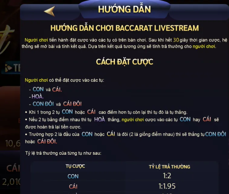 Baccarat Livestream Tại ManClub Sân Chơi Thách Thức Trí Tuệ Đẳng Cấp Cho Cao Thủ