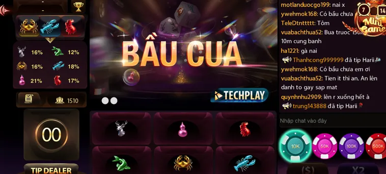 Bầu Cua Livestream Tại ManClub Đỉnh Cao Với Tỷ Lệ Trả Thưởng Cực Hấp Dẫn