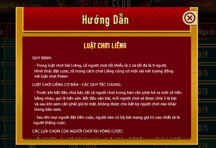 Liêng Tại ManClub Sân Chơi Đỉnh Cao Với Tỷ Lệ Thưởng Cực Khủng Cho Mọi Cược Thủ