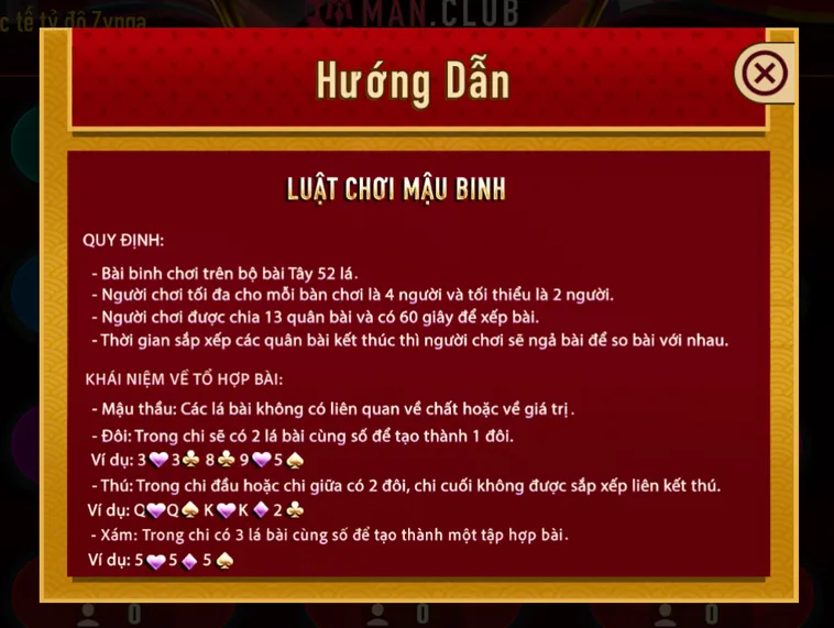 Mậu Binh Tại ManClub Sân Chơi Đỉnh Cao Cho Những Cao Thủ Săn Thưởng Chuyên Nghiệp