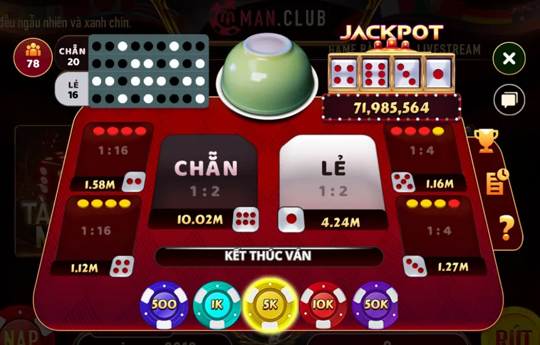 Minigame Mini Xóc Dĩa Tại ManClub Đấu Trường Sát Phạt Đẳng Cấp Nhất Hiện Nay