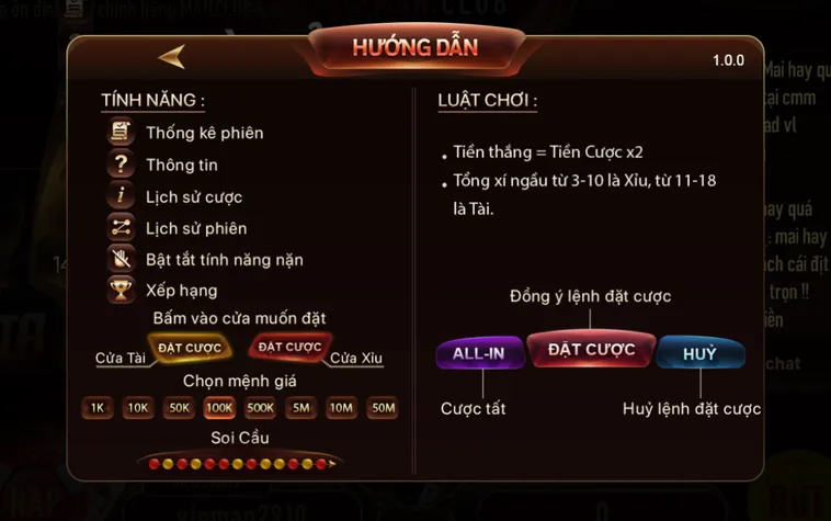 Tài Xỉu Livestream Tại ManClub Đỉnh Cao Với Tỷ Lệ Thắng Cược Hấp Dẫn Nhất Nay